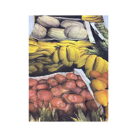 Fruit Market Print Sleeveless Mini Dress
