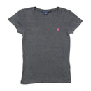 Ralph Lauren Sport Gray V-Neck Cotton T-Shirt
