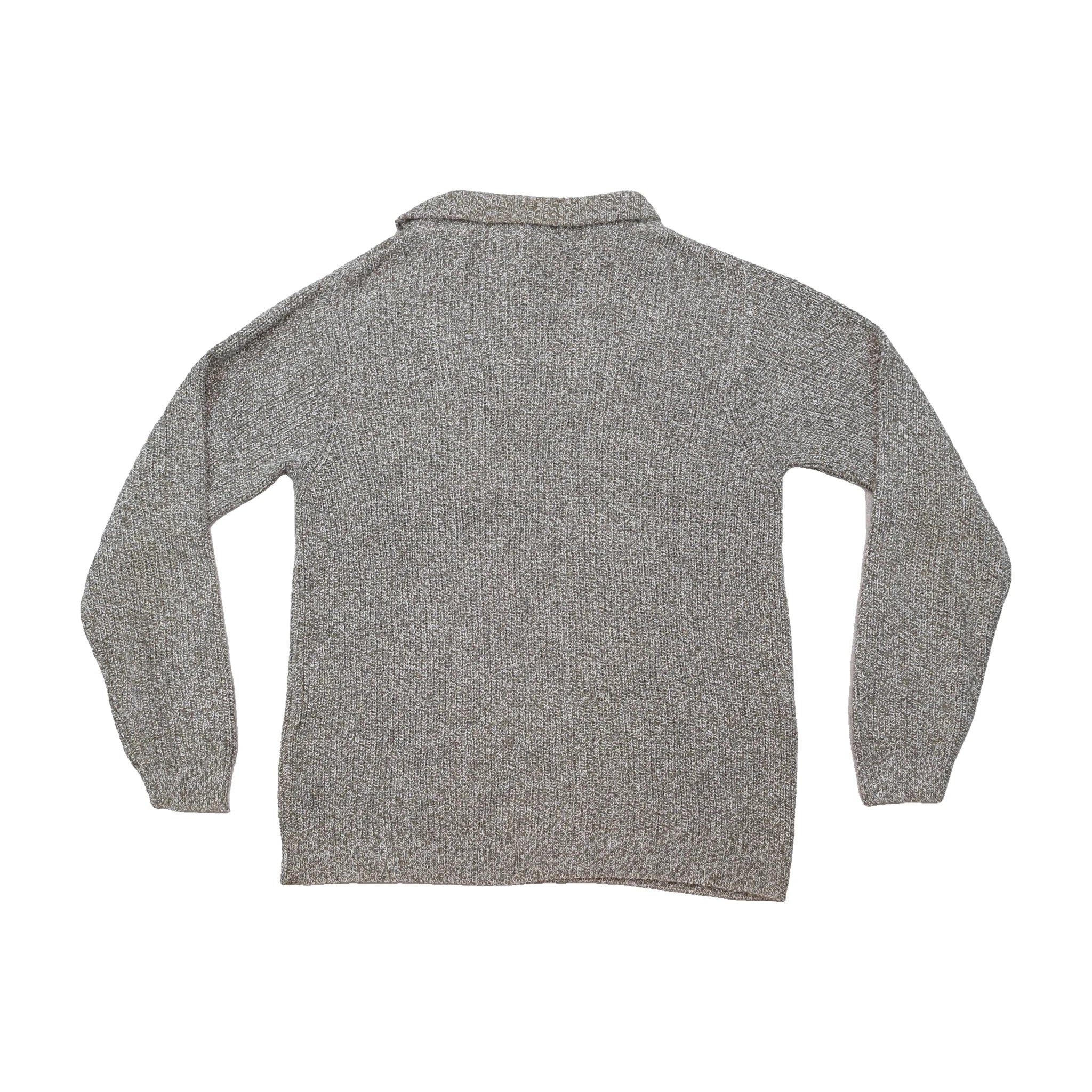 Camisola Eddie Bauer em Mistura de algodão com gola Polo e Meio Fecho