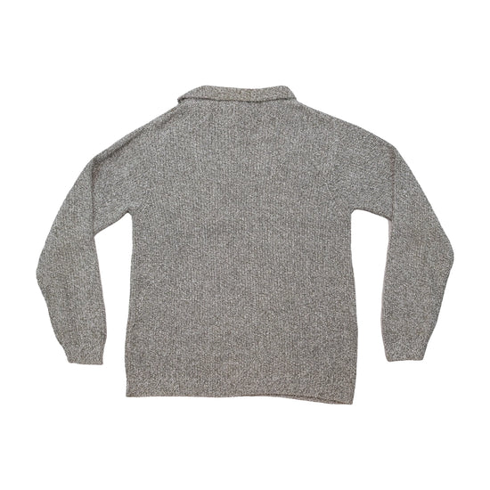 Eddie Bauer Cotton Blend Quarter Zip Polo Collar Sweater