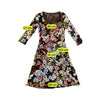janine...ohl Floral Mesh Mini Dress