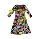 janine...ohl Floral Mesh Mini Dress