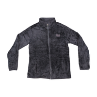 FILA Sport Charcoal Sherpa Fleece Full-Zip Jacket