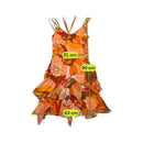 Vestido Lingerie Valtusi floral com Bainha Lenço