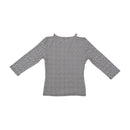Sasch Black White Optical Check Stretch Blouse (repriced)