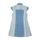 Maui and Wowie Striped Denim Cotton Mini Dress