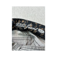 GUESS Quilted Zip Detail Denim Mini Skirt