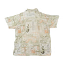 UniversO Abstract Scenic Print Button Up Shirt