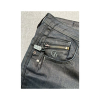Calças de ganga Skinny G-STAR RAW em ganga Elástica Cinzento-escura com Bolso de Fecho