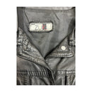 Zuki Black Genuine Leather Trucker Jacket (Made in Italy)