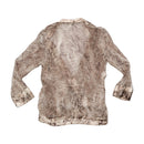 Cristinaeffe Embellished Snake Print Silk Blouse