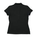 Lacoste Black Cotton Pique Fitted Polo