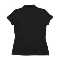 Lacoste Black Cotton Pique Fitted Polo