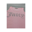 Juicy Couture Rhinestone Logo Pink Cotton Blend Tank Top