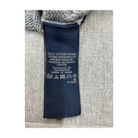 Gray Cable Knit Zip Sweater