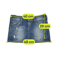 G-Star Raw 3301 Distressed Denim Mini Skirt