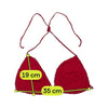 Hand Crocheted Halter Triangle Knit Top