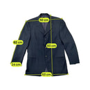 Dolce & Gabbana Navy Three-Button Tailored Blazer Jacket