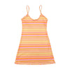 Chevron Zigzag Strappy Mini Dress