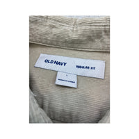 Old Navy Beige Cotton Corduroy Button-Up Shirt