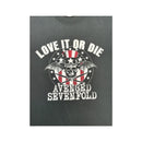T-shirt de Banda Avenged Sevenfold Love It Or Die com estampado gráfico