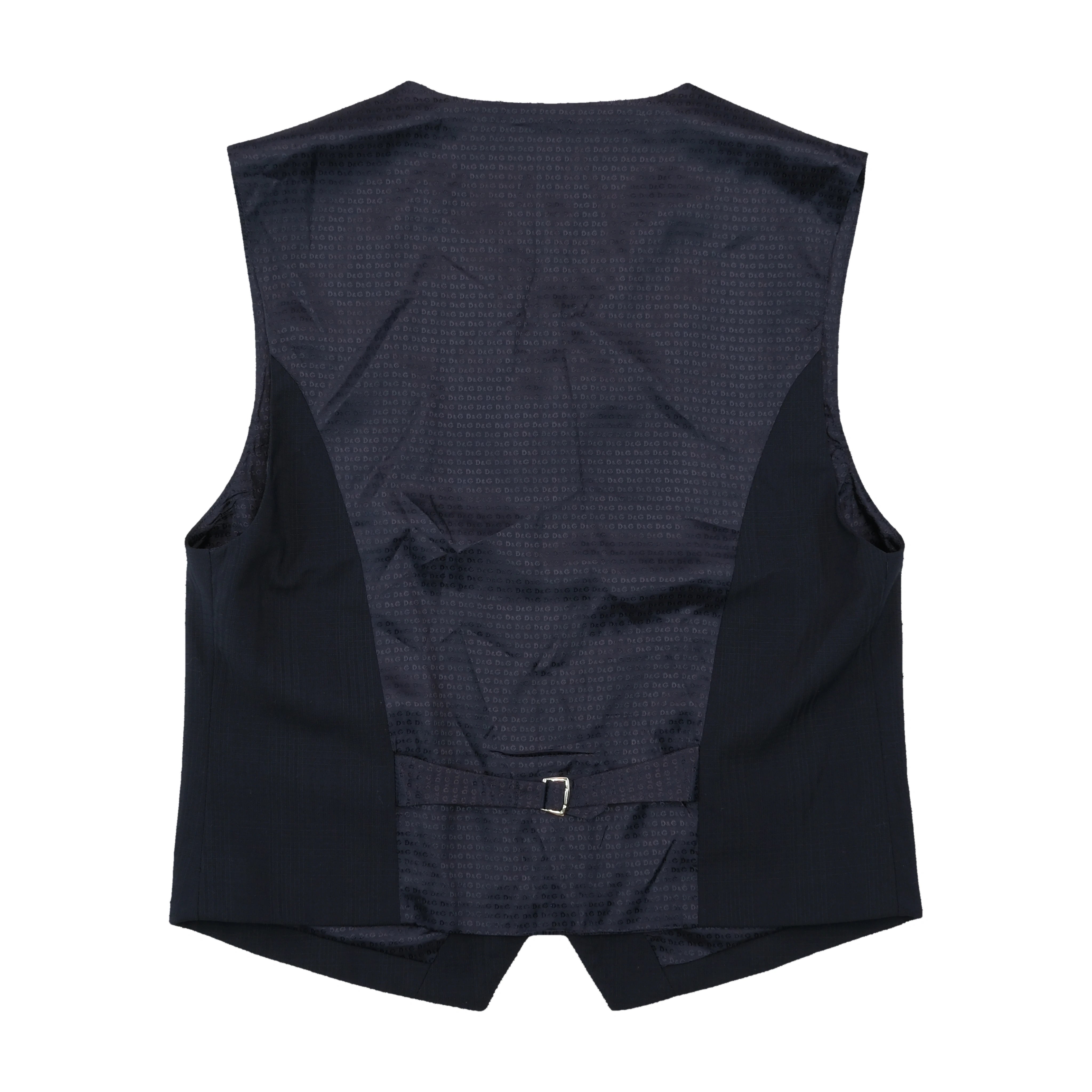 Dolce & Gabbana Navy Wool Blend Suit Vest