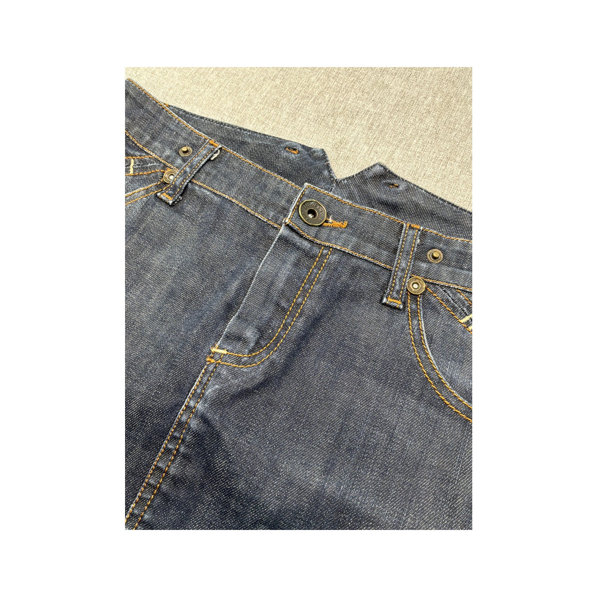 Liu Jo Dark Wash Denim Mini Skirt