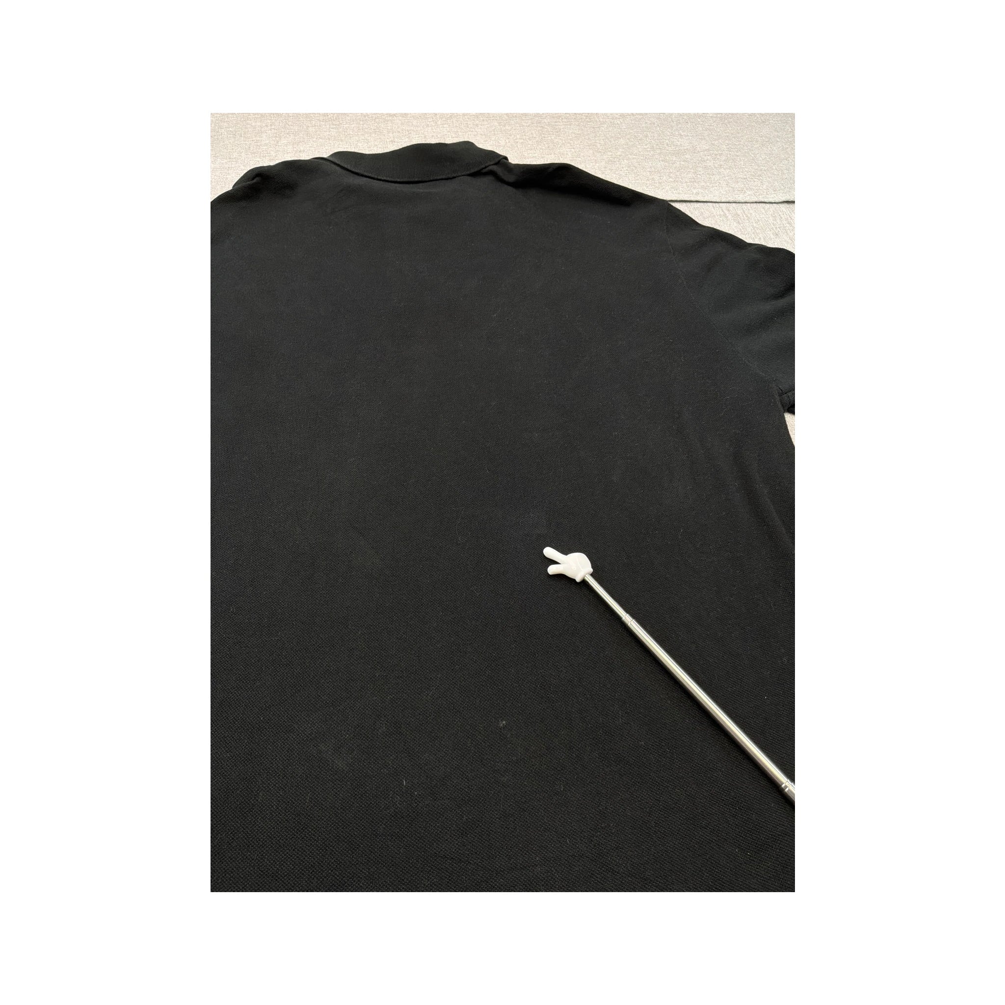 Polo by Ralph Lauren Black Cotton Long Sleeve Polo Shirt