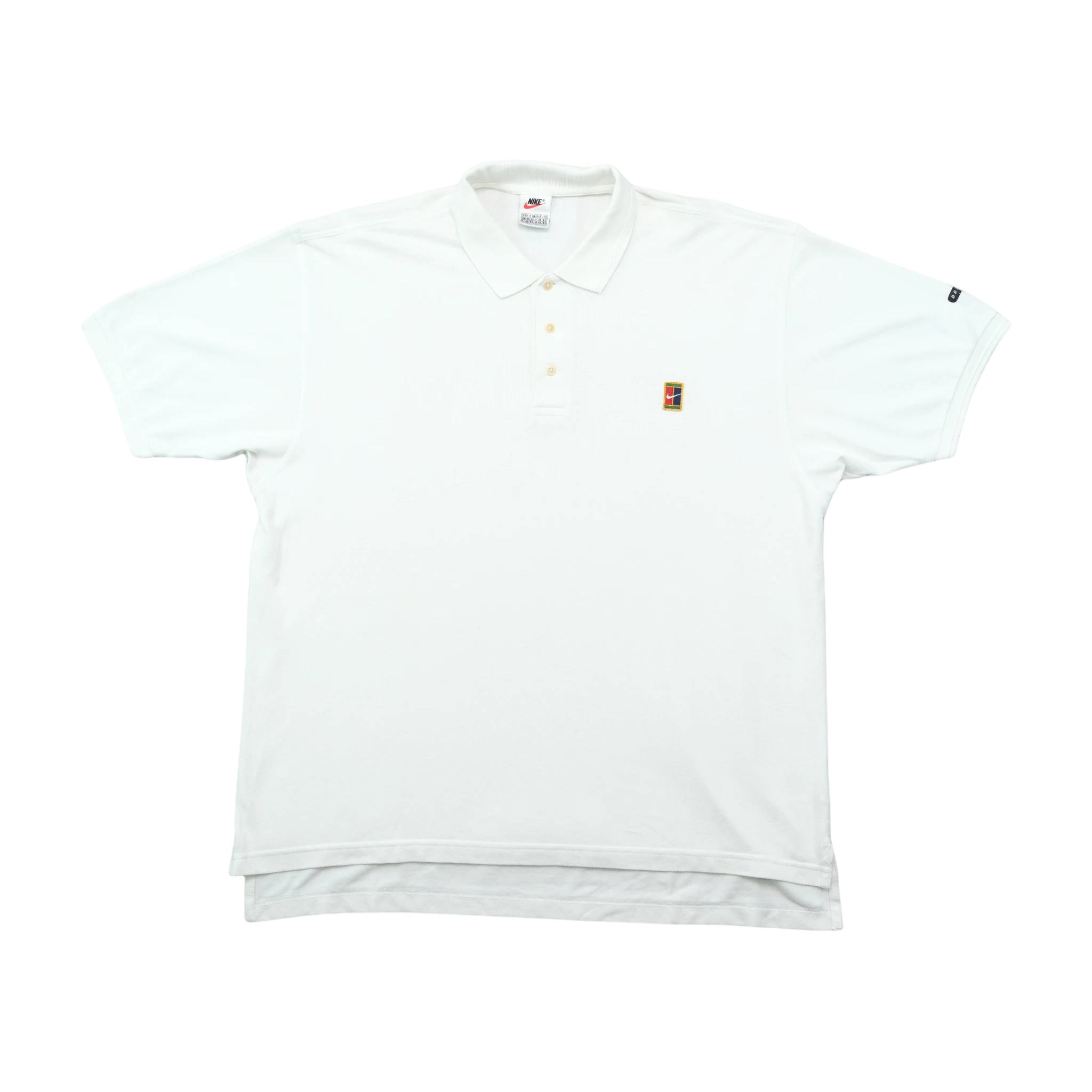 Nike White Embroidered Logo Polo Shirt