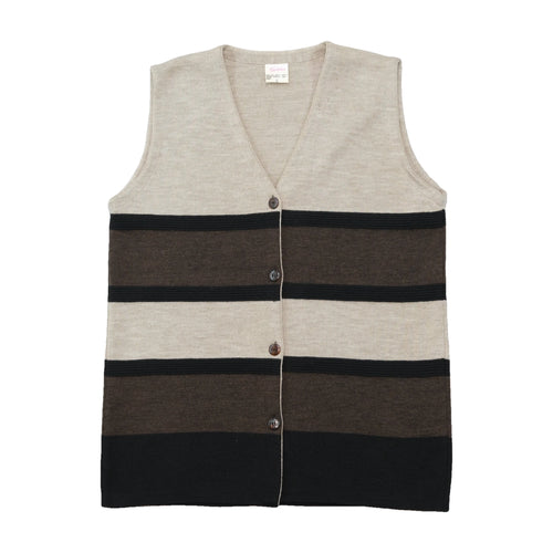 Fashion Vintage Striped Knit Sweater Vest