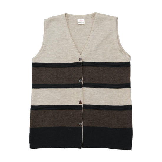 Fashion Vintage Striped Knit Sweater Vest