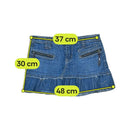 Cinque Blue Denim Pleated Mini Skirt