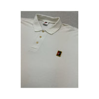 Nike White Embroidered Logo Polo Shirt