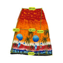 La La Leela Caribbean Print Smocked Topless Dress