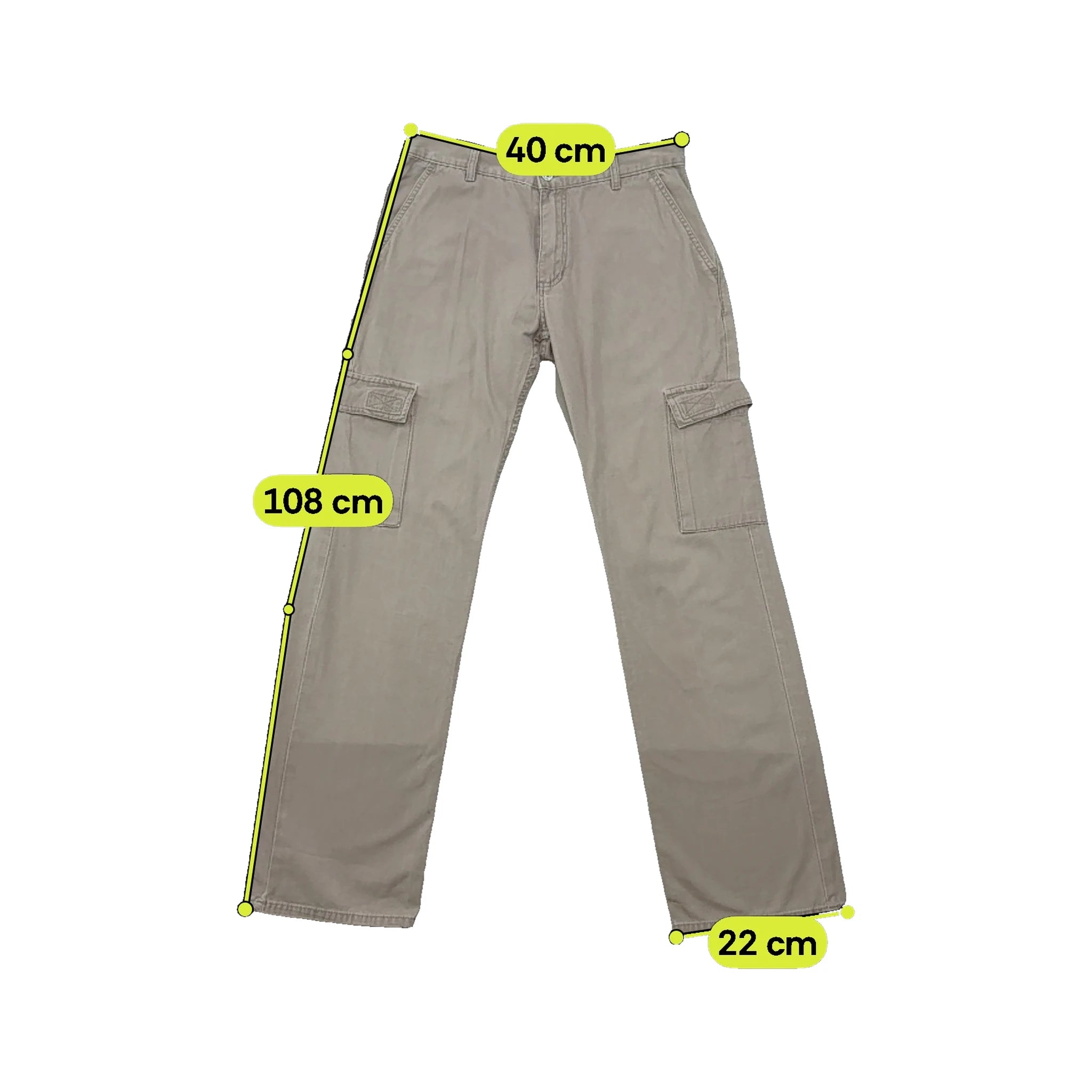 Mustang Beige Cotton Cargo Chinos