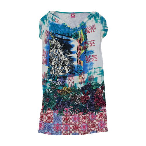 Save The Queen! Floral Abstract Print Dress
