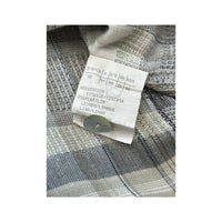 Maria Bellesi Plaid Linen Blend Zip Front Shirt