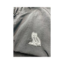 OVO Black Hooded Zip-Up Jacket (Etiqueta com tecido?)