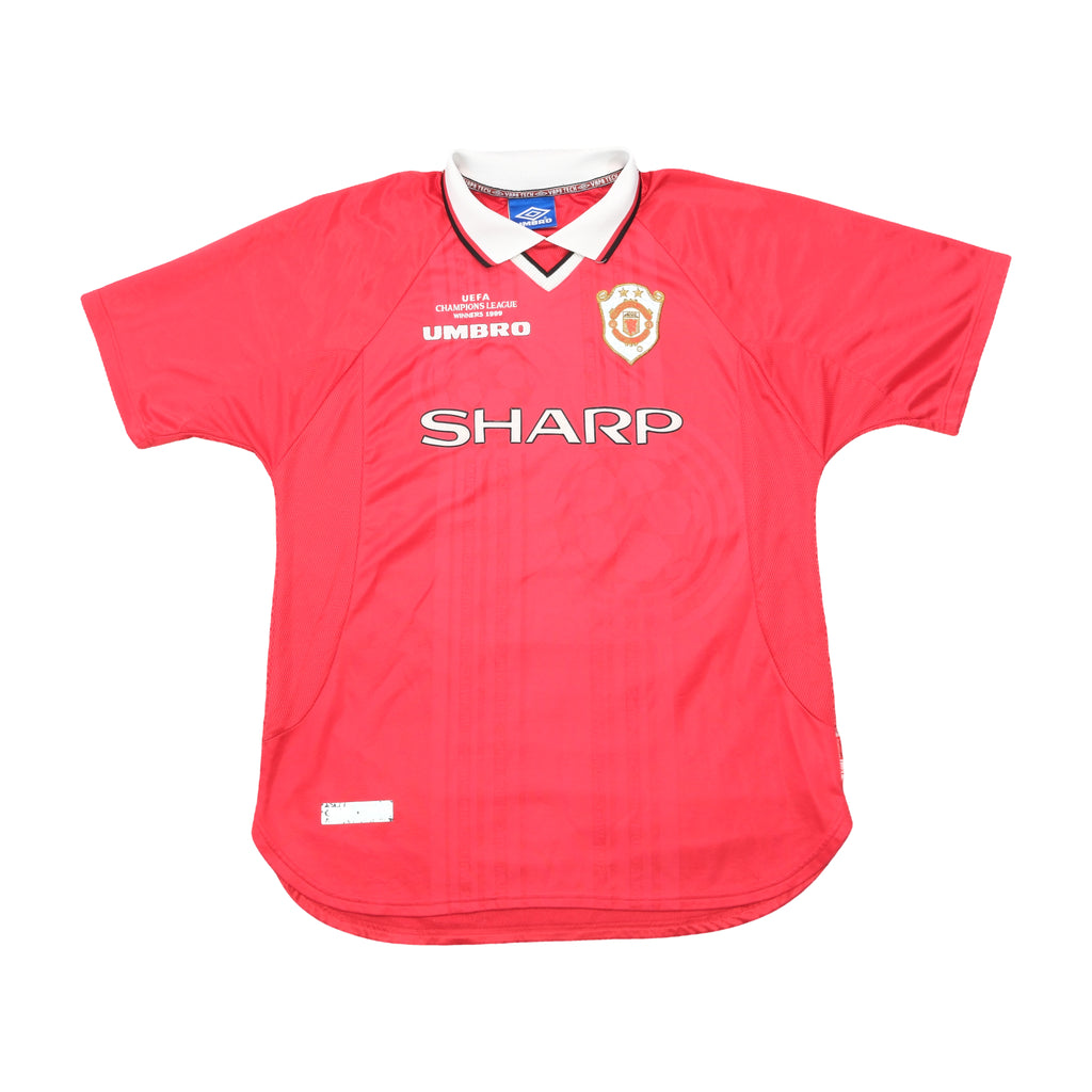 Umbro Manchester United 1999 UEFA Champions League Winners Beckham 7 Soccer Jersey