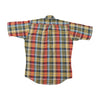 Career Club Madras Plaid Short Sleeve Cotton Blend Shirt