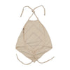 Americo Tavar Beaded Handkerchief Halter Tank Top