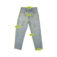 Carhartt Stonewashed Paint Splatter Straight Jeans