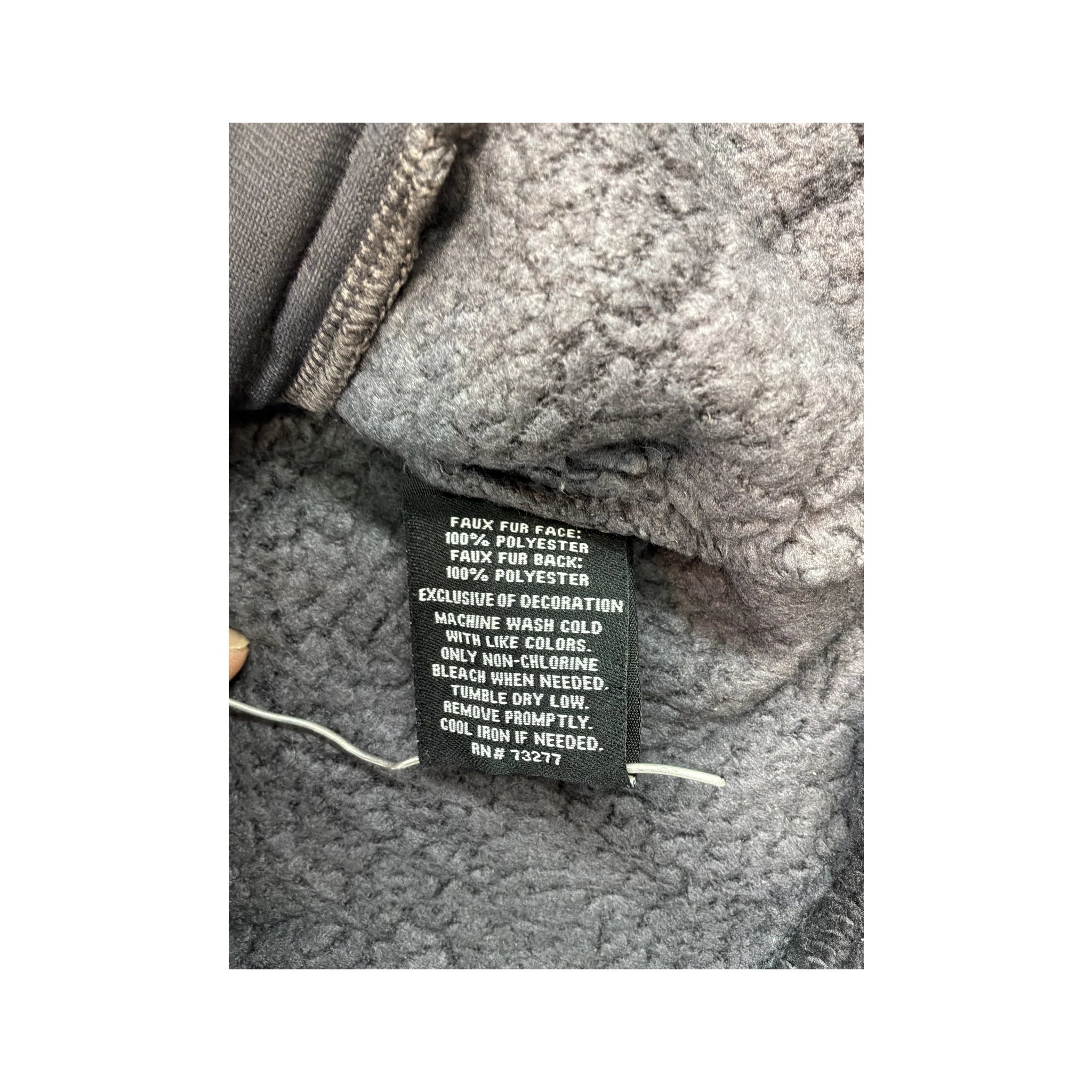 FILA Sport Charcoal Sherpa Fleece Full-Zip Jacket
