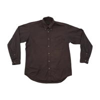 Camisa Marlboro Classics em algodão castanho com Botões