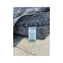 Miss Sixty Denim Mini Skirt with Flap Pockets and Clover Appliqué