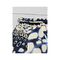 Abstract Print Tie Waist Skirt