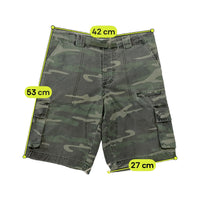 Esse Emme Camouflage Cotton Cargo Shorts
