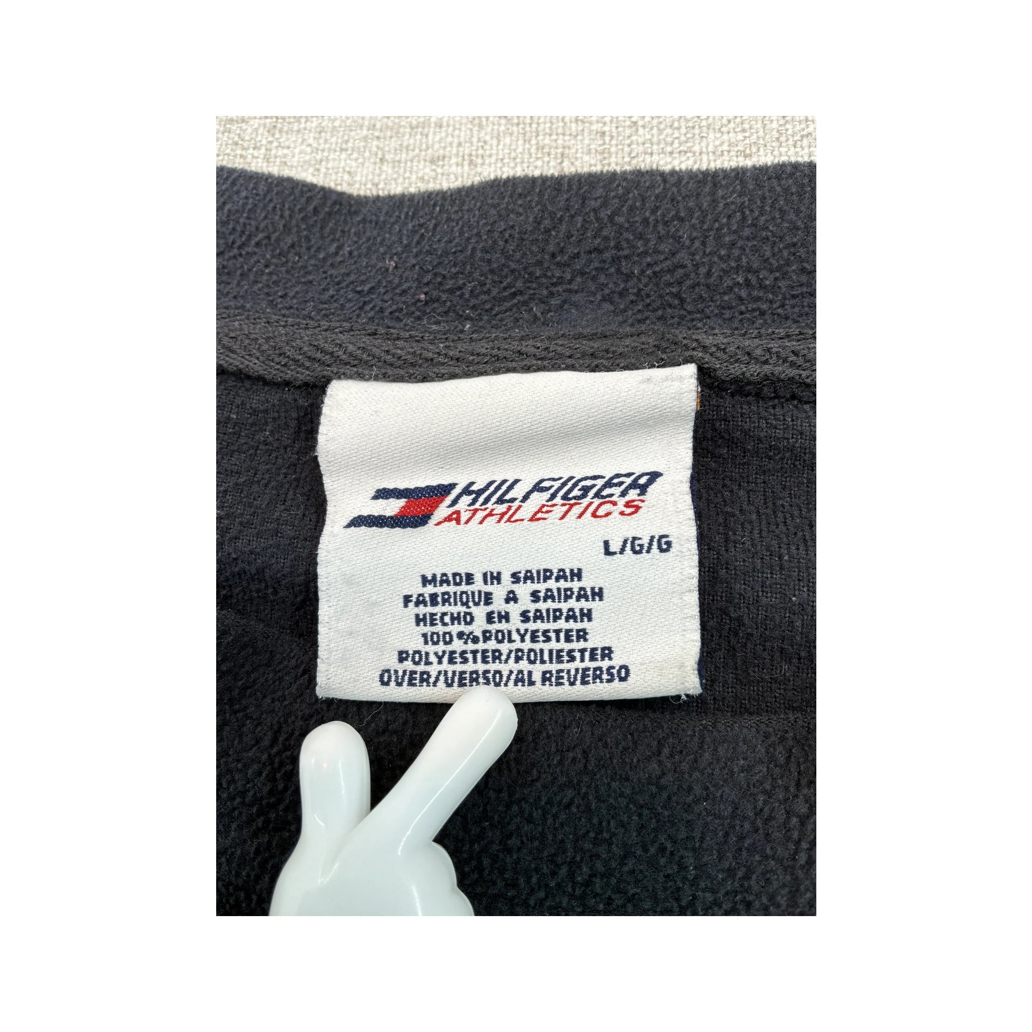 Tommy Hilfiger Athletics Embroidered Logo Long Sleeve Fleece T-shirt