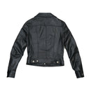Zuki Black Genuine Leather Trucker Jacket (Made in Italy)