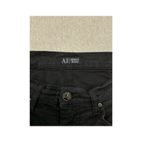 Armani Jeans Dark Wash Cotton Straight-Leg Five-Pocket Jeans